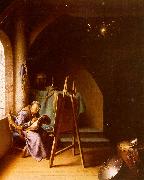 Gerrit Dou Man Writing in an Artist's Studio oil on canvas